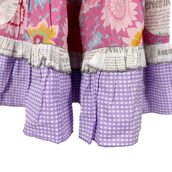 Girls NWT Mustard Pie Magnolia Pie Ruffled Tiered Dress Size 4 - Picture 3 of 8